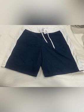 Old Navy Dark Blue and White Board Shorts